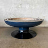 Vintage Mid Century Modern Blue Malm "Fire Drum 2" Fireplace
