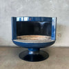 Vintage Mid Century Modern Blue Malm "Fire Drum 2" Fireplace