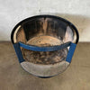 Vintage Mid Century Modern Blue Malm "Fire Drum 2" Fireplace