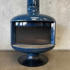 Vintage Mid Century Modern Blue Malm "Fire Drum 2" Fireplace