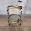 Vintage Brass Bar Cart