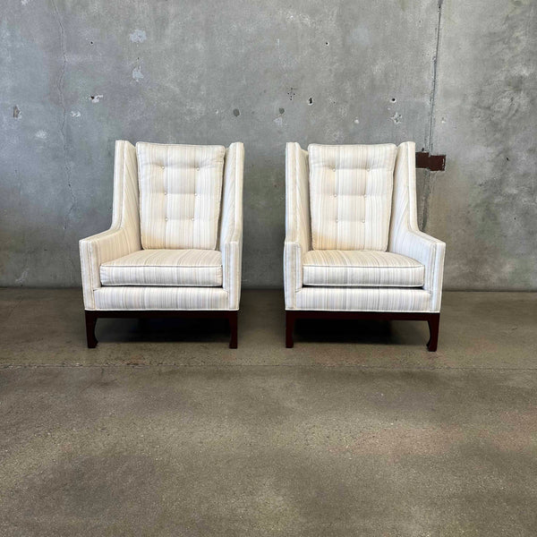 Pair Of Vintage Upholstered Lounge Chairs