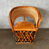 Vintage Rustic Equipale Mexican Pigskin Chair
