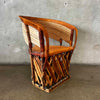 Vintage Rustic Equipale Mexican Pigskin Chair