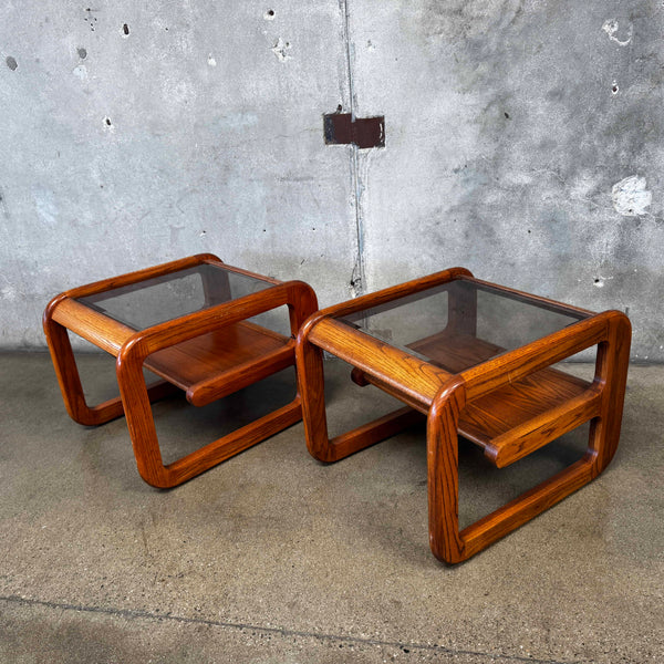Pair of Vintage Post Modern Mersman "Bellaire" Side Tables