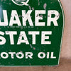 Vintage Quaker State Motor Oil Double Sided Sign Product Image