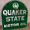 Vintage Quaker State Motor Oil Double Sided Sign Product Image