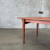 Mid Century Teak Dining Table With One Leaf - Denmark Circa 1960