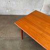 Mid Century Teak Dining Table With One Leaf - Denmark Circa 1960
