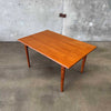 Mid Century Teak Dining Table With One Leaf - Denmark Circa 1960