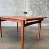 Mid Century Teak Dining Table With One Leaf - Denmark Circa 1960