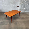 Mid Century Teak Dining Table With One Leaf - Denmark Circa 1960