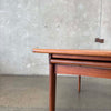 Mid Century Teak Dining Table With One Leaf - Denmark Circa 1960