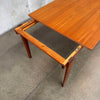 Mid Century Teak Dining Table With One Leaf - Denmark Circa 1960
