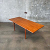 Mid Century Teak Dining Table With One Leaf - Denmark Circa 1960