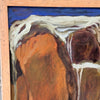 Abstract Expressionist Oil Painting by Vern Wilson of Art Center 1986