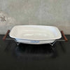 Corning Ware P-21 Blue Corn Flower Pan w/Stand