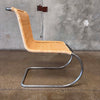 Early 1970's Miles Van Der Rohe Chrome & Rattan For Knoll MR10 Chair #1