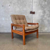 Vintage 70's Domino Mobler Highback Lounge Chair