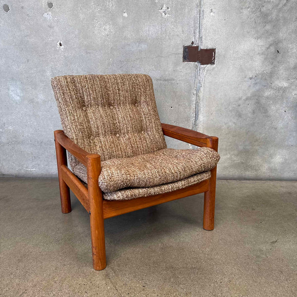 Vintage 70's Domino Mobler Highback Lounge Chair