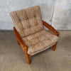 Vintage 70's Domino Mobler Highback Lounge Chair