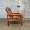 Vintage 70's Domino Mobler Highback Lounge Chair