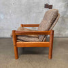 Vintage 70's Domino Mobler Highback Lounge Chair