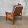 Vintage 70's Domino Mobler Highback Lounge Chair