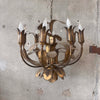 Vintage Mid Century Modern Brutalist Chandelier By Tom Green