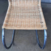 Early 1970's Miles Van Der Rohe Chrome & Rattan For Knoll MR10 Chair #2
