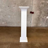 Vintage All Wood Pillar Painted White #1