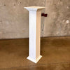 Vintage All Wood Pillar Painted White #1