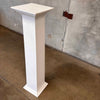 Vintage All Wood Pillar Painted White #1