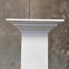 Vintage All Wood Pillar Painted White #1