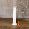 Vintage All Wood Pillar Painted White #1