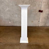 Vintage All Wood Pillar Painted White #2