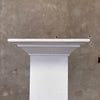 Vintage All Wood Pillar Painted White #2