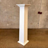 Vintage All Wood Pillar Painted White #2