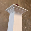 Vintage All Wood Pillar Painted White #2