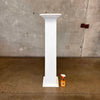 Vintage All Wood Pillar Painted White #2