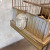 1920s French Brass Birdcage and Brass Hook Stand