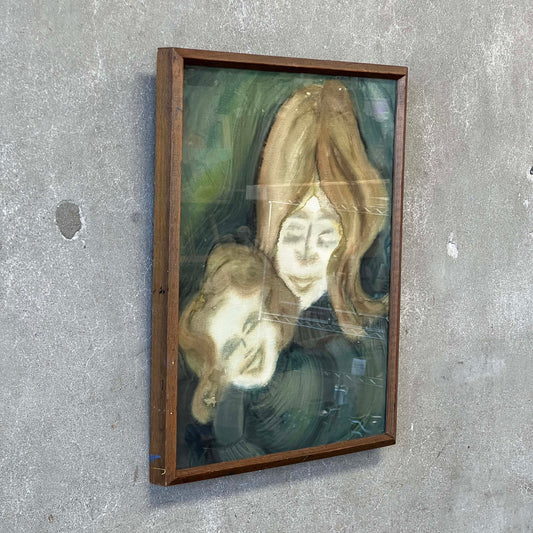 Vintage Signed Framed Watercolor Painting By Lanvada Watson