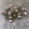 Tole Magnolia Hollywood Regency Wall Light Fixture Product Image