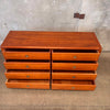 D Scan Captain Line Mid Century Danish Teak & Brass Long Dresser