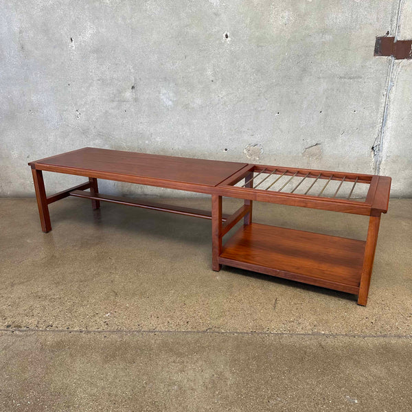 Edward Wormley For Dunbar Coffee Table With Magazine Rack