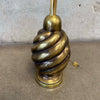 Pair of 1970s Westwood Industries Solid Brass Swirl Lamps