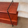 Mid Century California Modern Wrought Iron & Wood Shelf, 1950's