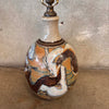 Vintage Stoneware Lamp By Wishon-Harrell, La Jolla - Signed