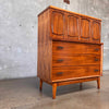1960's Broyhill Mid Century Modern Emphasis Natural Walnut Gentleman's Chest