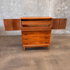 1960's Broyhill Mid Century Modern Emphasis Natural Walnut Gentleman's Chest